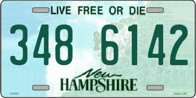 NH license plate 3486142