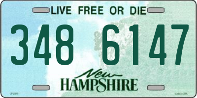 NH license plate 3486147
