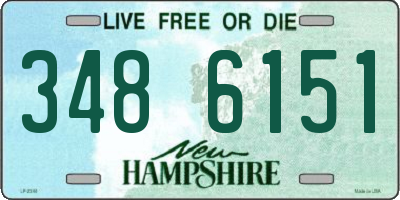 NH license plate 3486151
