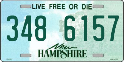 NH license plate 3486157