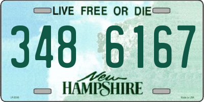 NH license plate 3486167
