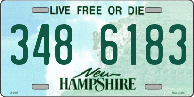 NH license plate 3486183