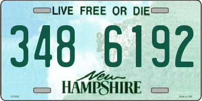 NH license plate 3486192