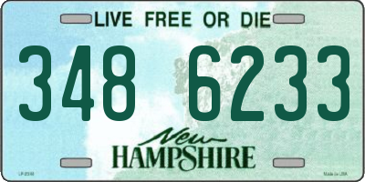 NH license plate 3486233