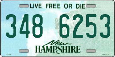 NH license plate 3486253