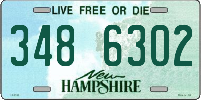 NH license plate 3486302