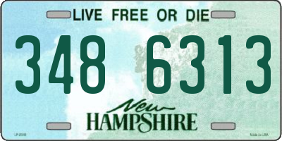 NH license plate 3486313