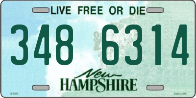 NH license plate 3486314
