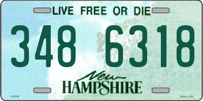 NH license plate 3486318