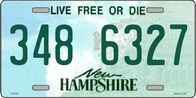 NH license plate 3486327