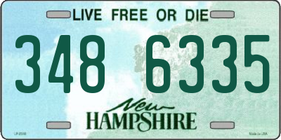 NH license plate 3486335
