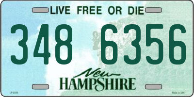 NH license plate 3486356