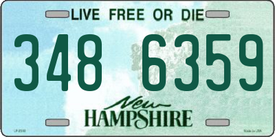 NH license plate 3486359