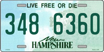NH license plate 3486360