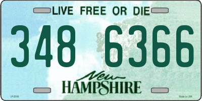 NH license plate 3486366