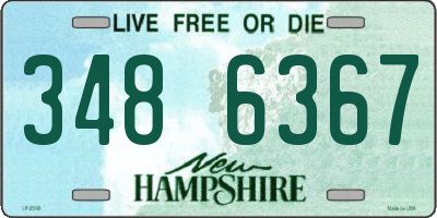 NH license plate 3486367