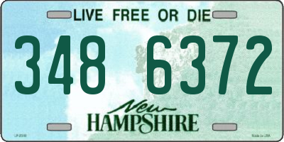 NH license plate 3486372