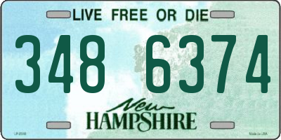NH license plate 3486374