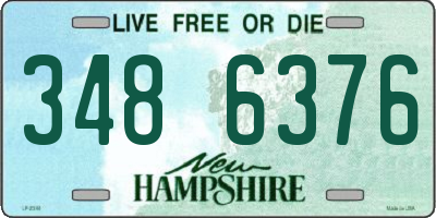 NH license plate 3486376