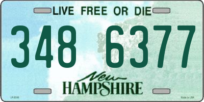 NH license plate 3486377