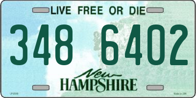 NH license plate 3486402