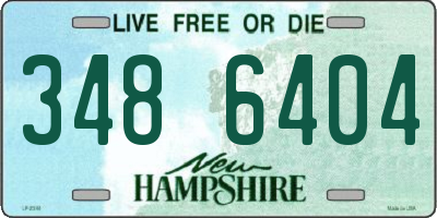 NH license plate 3486404