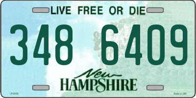 NH license plate 3486409