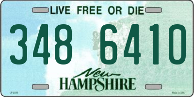 NH license plate 3486410