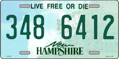 NH license plate 3486412