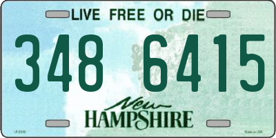 NH license plate 3486415