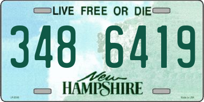 NH license plate 3486419