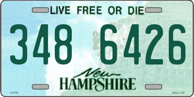 NH license plate 3486426