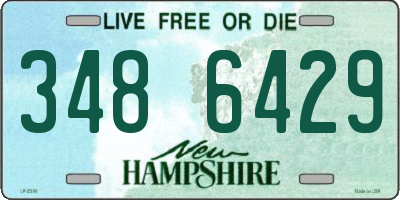 NH license plate 3486429