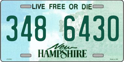 NH license plate 3486430