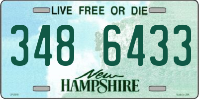 NH license plate 3486433