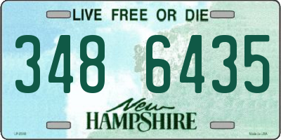 NH license plate 3486435