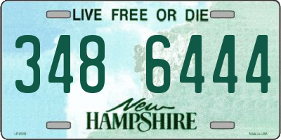 NH license plate 3486444