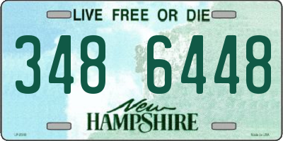 NH license plate 3486448