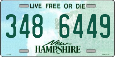 NH license plate 3486449