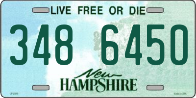 NH license plate 3486450