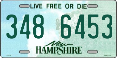 NH license plate 3486453