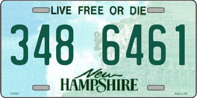 NH license plate 3486461