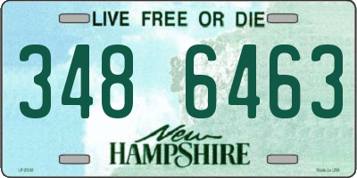 NH license plate 3486463