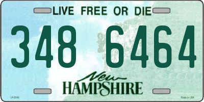 NH license plate 3486464