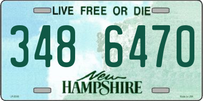 NH license plate 3486470
