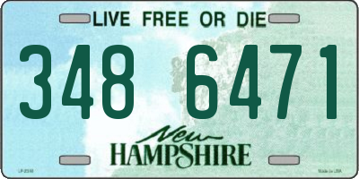 NH license plate 3486471