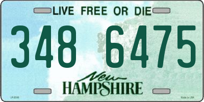 NH license plate 3486475