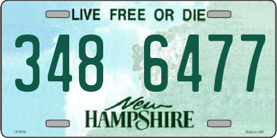 NH license plate 3486477