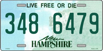 NH license plate 3486479