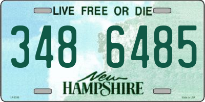 NH license plate 3486485